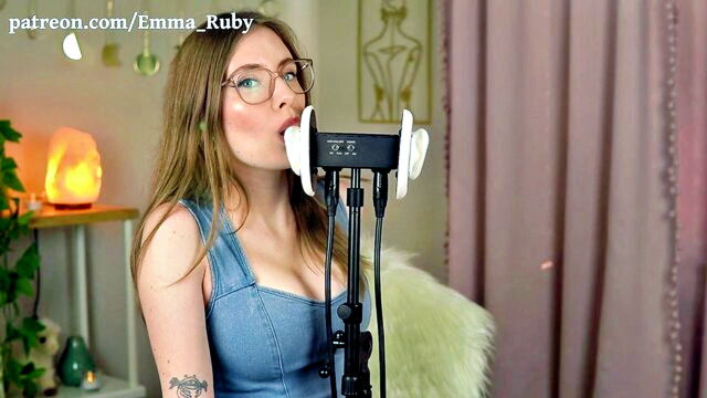 ruby, ear licking, emma - emma ruby asmr whipgan häx