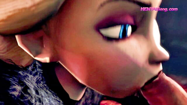 cartoon sex, anime blowjob, hentai sex - elsa hentaisecret in 4k