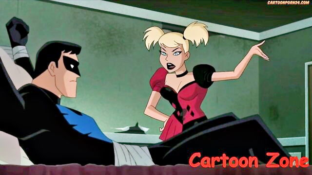 anime, teenager, young - harley quinn nightwing hentai