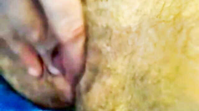 hairy, clit, close-ups - hairy wife pussy close up