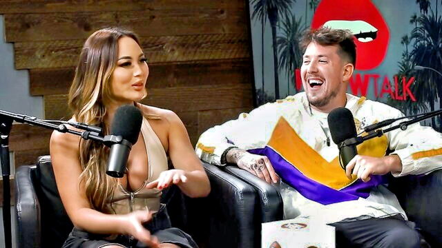 threesome, big tits, milf - cherie deville threesome livepodcast
