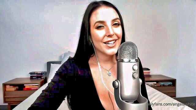 asmr, brunette, big tits - angela white asmr jomfcovered by angela white