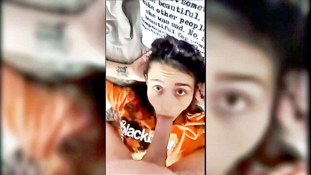 cock, swallow, teen - new girl struggles with 10 inches