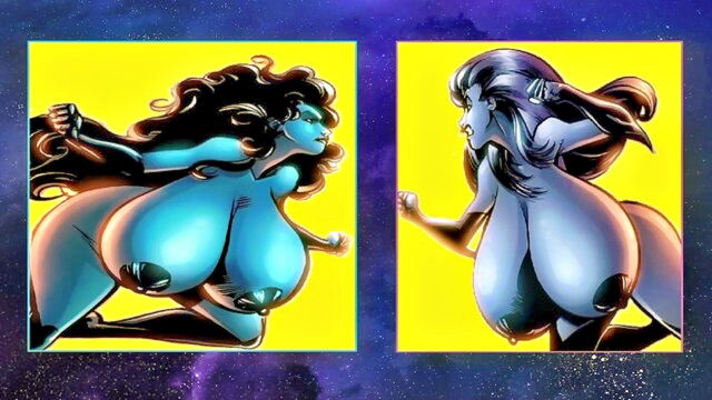 big tits cartoons masecorgan, part 2, blg blue - oppaifu story blue battle