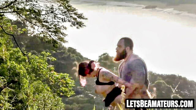 letsbeamateurs, amateur, fetish - couples outdoor sex continued