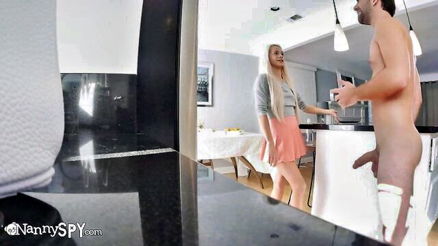 petite blonde moaning bearded man