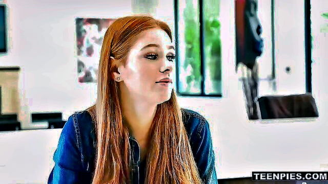 beautiful busty girls, redhead, beautiful nude boobs - ginger fellatio long hair