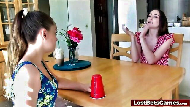 Aften Opal, Celestina Blooms, Everly Haze - lesbian dice game pussy eating Lost Bets Games