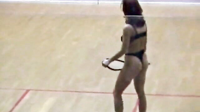 strip, racquetball, babe - racquetball babe stripping