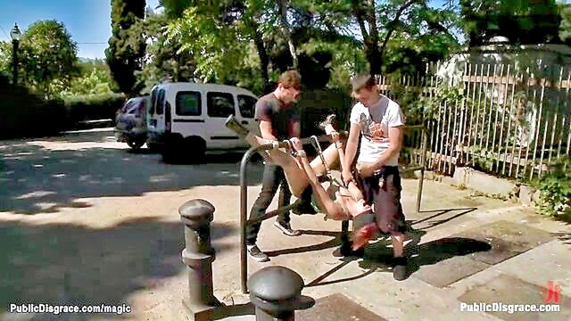 Yakima Squaw - redhead gangbang public Bang