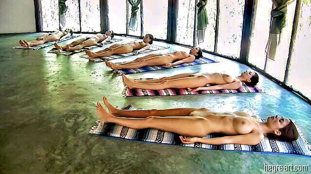 Melissa Mendiny, Suzie Carina, Anna S, Anna Aj - melissa mendinys yoga session with a sensual twist