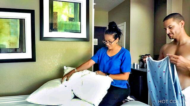 Jolla PR - housekeeping staff member tempted by client during cleaning session on january 13th 2020