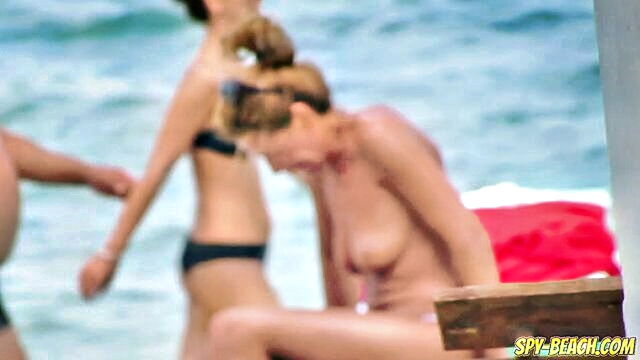 topless beach, karups, beach voyeur - uncovered non professional mature women caught on camera at the beach