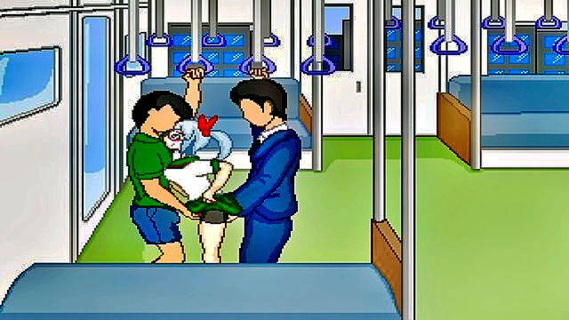 fantasy, full, rough sex - animated adventure in town with a gangbang sex scene
