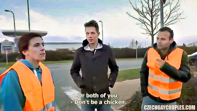 outside, public, czech - europussymovies czech duo