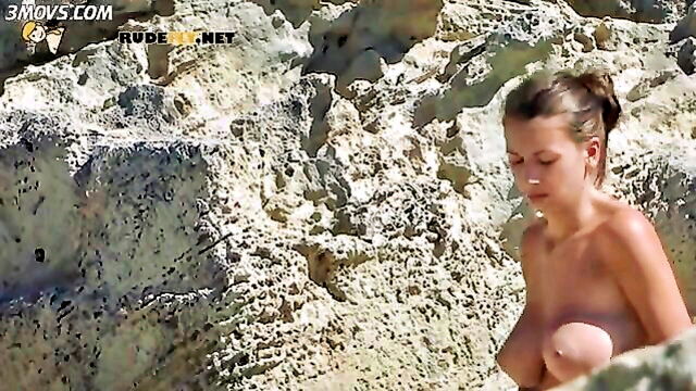 voyeur, amateur, teen porn - voyeur nude beach girl