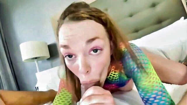 blonde, big dick, big tits - pawg ginger initial sex