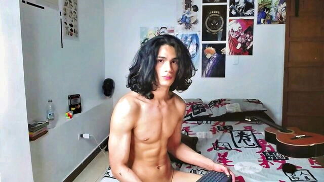 male webcam, black_skull22, record private - blackskull22 orgasm smoke
