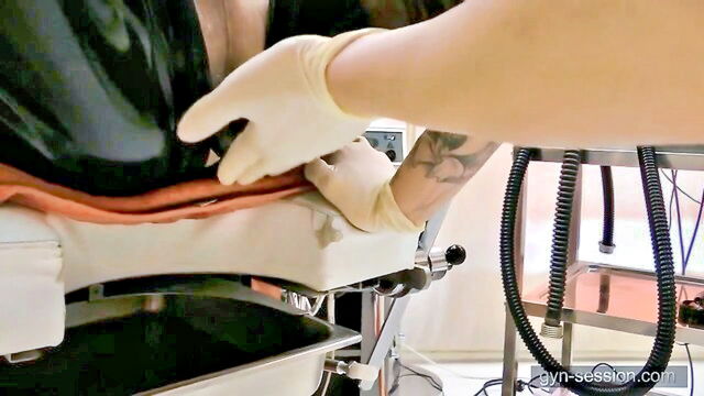 anal, femdom, the fetish clinic - cruel rubber clinic gyn session