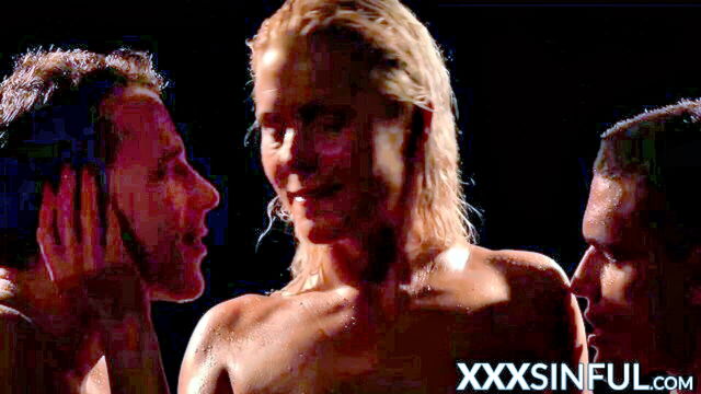 erotic blonde threesome