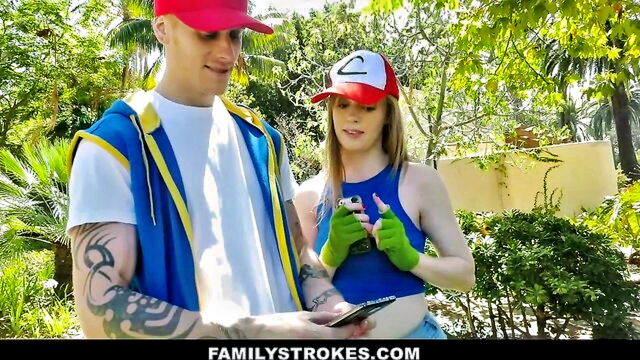 jeans shorts, baseball cap, sexy lady - pervert stepbrother banged leggy cutie
