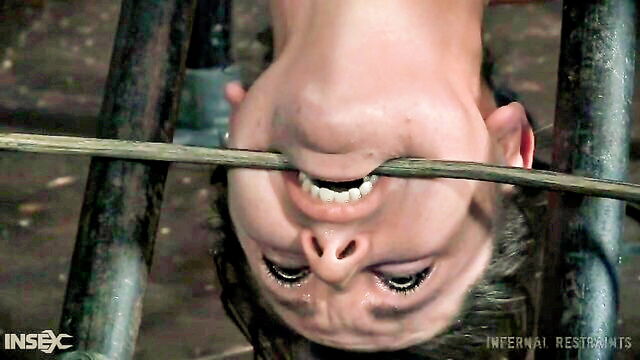 infernal restraints, bondage, pain - sasha nips latex bondage