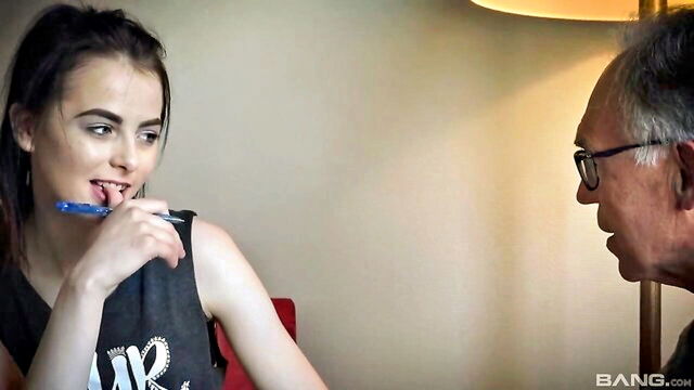 old man creampied pale teen