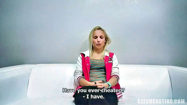 lovely amateur gets naughty at the casting