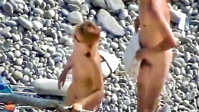 nude, outside, public - outdoor public sex on a hidden beach