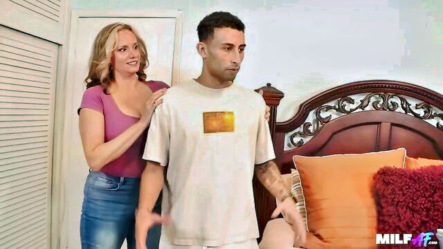 hot blonde, hardcore sex, older woman - nina starrs doggy style