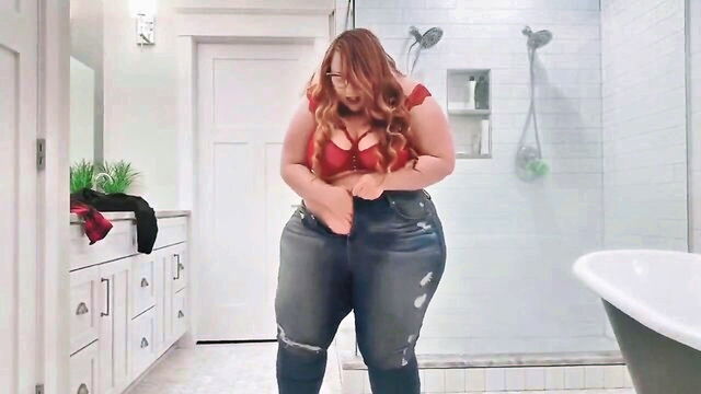 lingerie, bbw, big tits - curvy ssbbw try on
