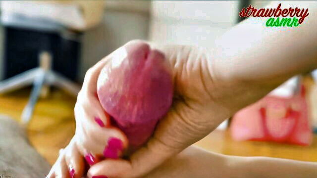 cumshot, asmr, handjob - asmr handjob cock