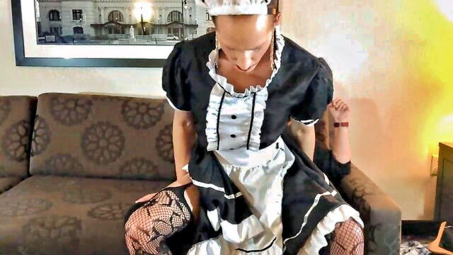 home made, maid, transsexuals - maid pegging sissyiterea