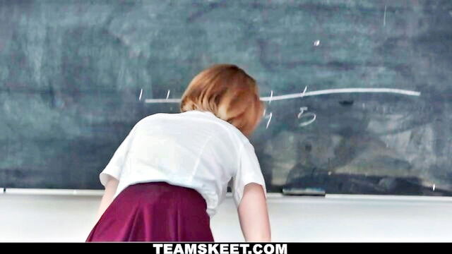 teen, blonde, sweet - teacher fucks teen pupil