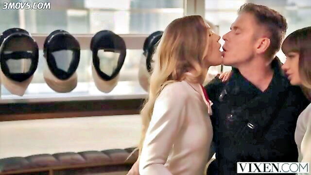 naomi swann, avery cristy - fencing coach threesome