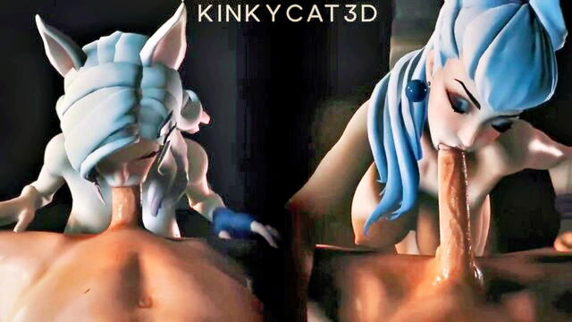 hands on hips, kokoro (dead or alive), meru (original) - austin winter blowjob scene