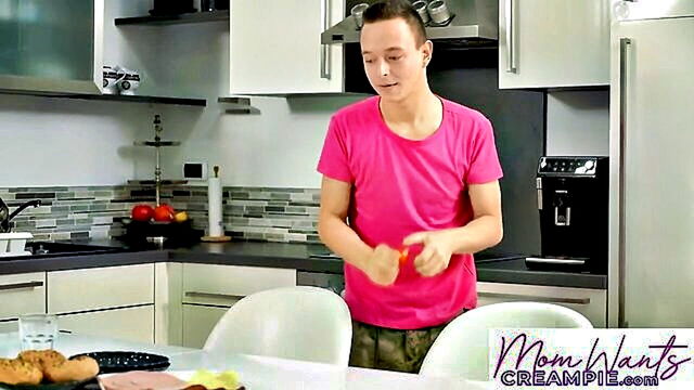 sharon white - step son gets a sloppy blowjob and sybian ride from his hot stepmom