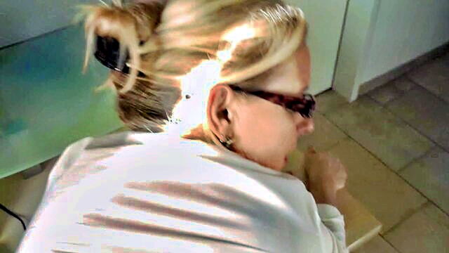 DirtyTina - the lustful boss engages in passionate sex with an older woman wearing nylons indulging in a creampie may 27th 2018