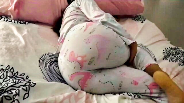 step family, creampie, big ass - latina doggy pose fuck
