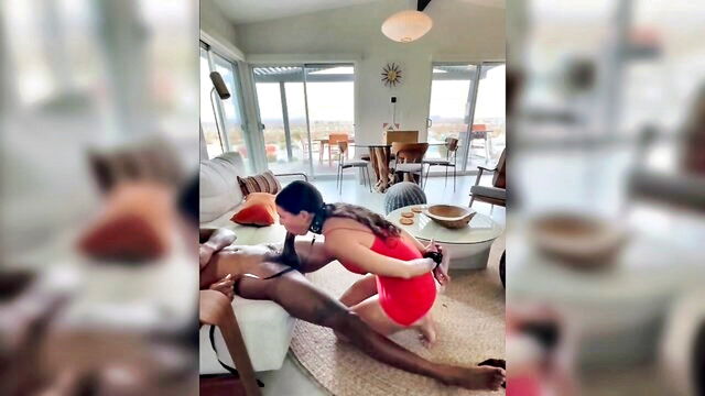 big dick, blowjob, big ass - kinky interracial sex