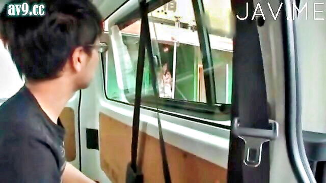 asian, sex, japanese - gf sucks my cock in the car