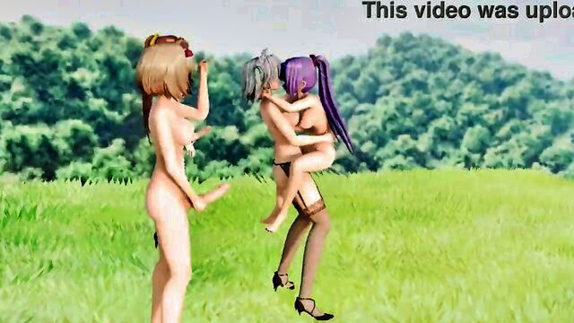futa, mmd, touhou - coz futa mmd