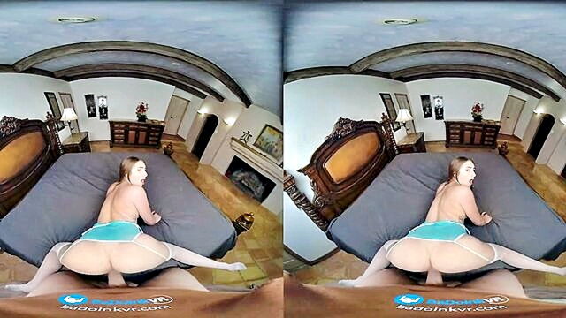 Penelope Kay - brunette babe with big tits engages in steamy encounter with a plumber in 3d video Badoinkvr