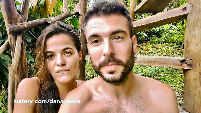 homemade, lustery, real couple homemade - banana nomads brazil beach