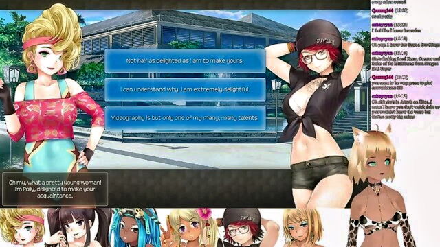 pussy, threesome, lesbian - vtuber neko lingerie game