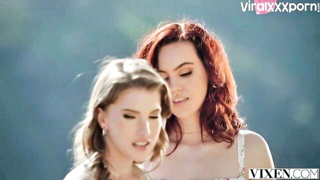 octavia red, freya mayer - octavia red threesome