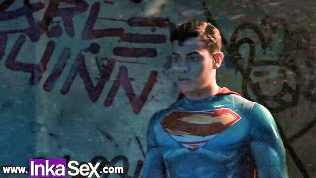 teen 18+, babes, latina - superman saves the world with harley quinn