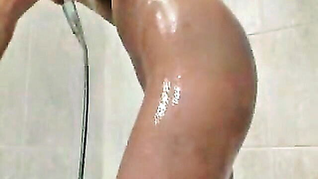 Caylian Curtis - caylian curtis indulges in solo shower masturbation with anal exploration