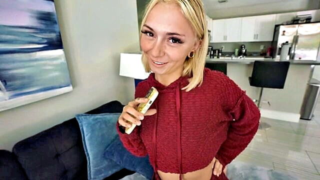 Chloe Temple - small tits step sis gives a blowjob and rides a big dick in one scene