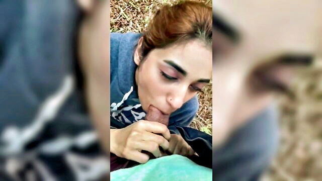 sex sex, sex girl, blow job - paki girl blows the guy in the jungle